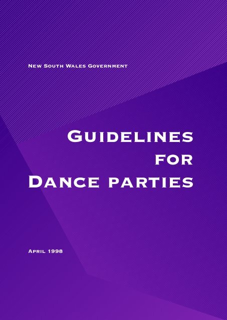 Guidelines for Dance Parties - Division of Local Government - NSW ...