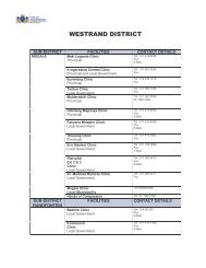 ARV DATABASE 2011 _2_ _2_ - West Rand District Municipality