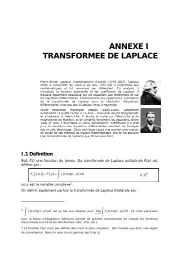 Transforme de Laplace