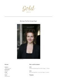 Anne Schirmacher - Gold Berlin