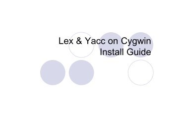 Lex & Yacc on Cygwin [相容模式]