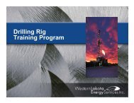 Drilling Rig Training Program