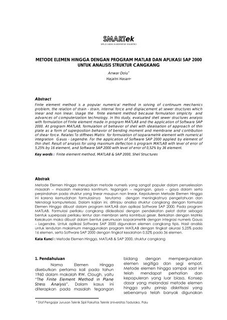 Download this PDF file - Jurnal Ilmiah Universitas Tadulako