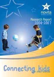 Novita Research Report - 2004 to 2007 - Novita Children's Services