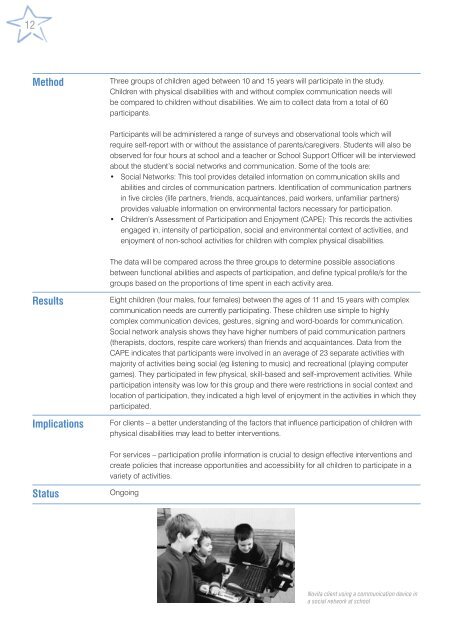 Novita Research Report - 2004 to 2007 - Novita Children's Services