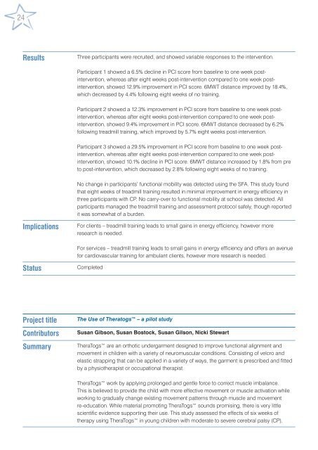 Novita Research Report - 2004 to 2007 - Novita Children's Services