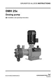 Grundfos Alldos DMH 25x O&M Manual - WES Dosing Products