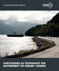 Kartlegging av potensialet for batteridrift pÃƒÂ¥ ferger i Norge - Zero