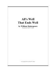 All's Well - Shakespeare Right Now!
