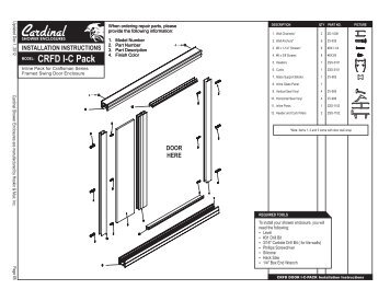 Cardinal Installation Instructions - 65-66 - CRFD ... - Cardinal Shower