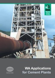 WA Applications for Cement Plants - The Welding Alloys group