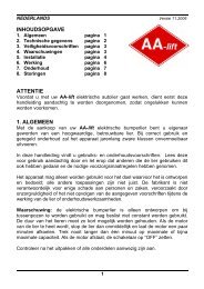 INHOUDSOPGAVE ATTENTIE 1. ALGEMEEN - VRB Friesland BV