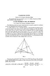 H. G. Green, On the Theorems of Ceva and Menelaus, American ...