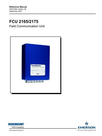 FCU 2165/2175 Reference Manual - Emerson Process Management