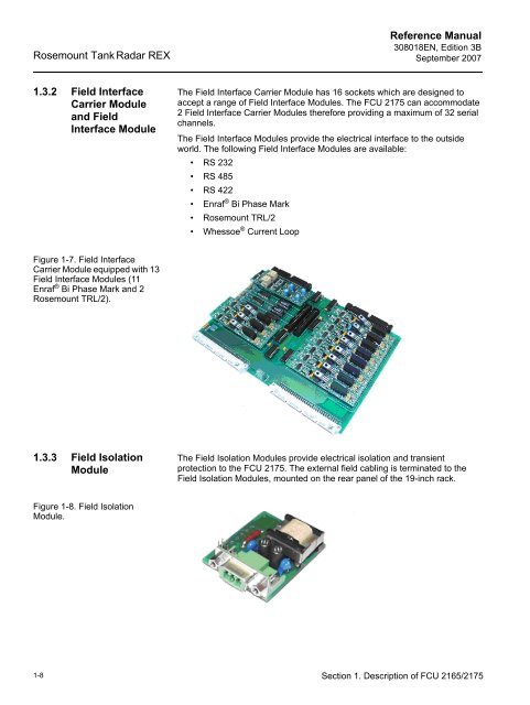 FCU 2165/2175 Reference Manual - Emerson Process Management