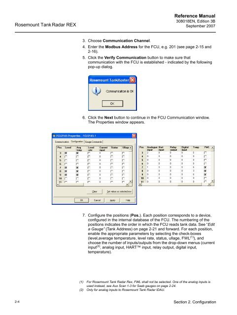 FCU 2165/2175 Reference Manual - Emerson Process Management