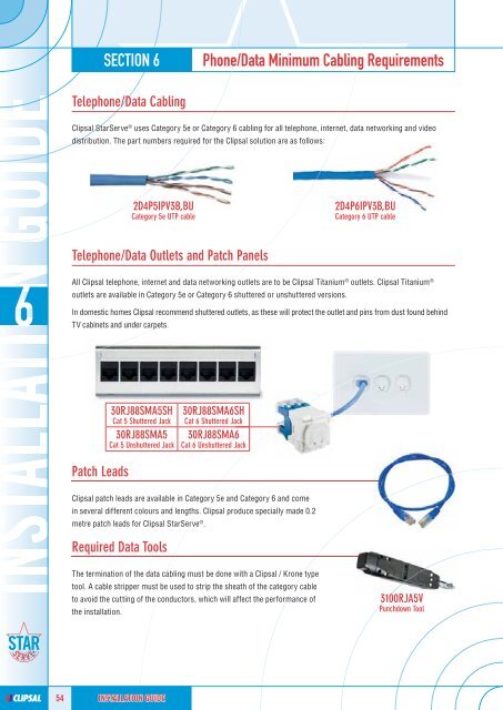 Clipsal StarServe - Installation Guide, 11635