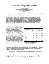 Feeding Ryegrass Silage in the Southeast US - Florida Dairy ...