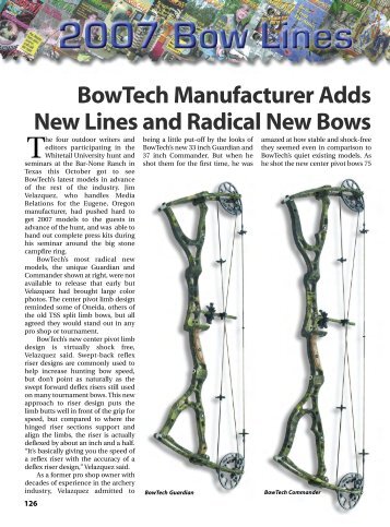 BowTech Manufacturer Adds New Lines and Radical New Bows