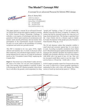 The Model T Concept PAV - CAFE Foundation