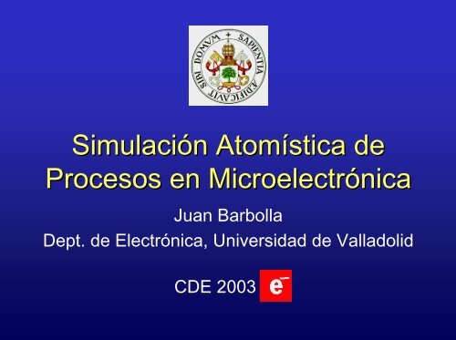 SimulaciÃ³n AtomÃ­stica de Procesos en MicroelectrÃ³nica