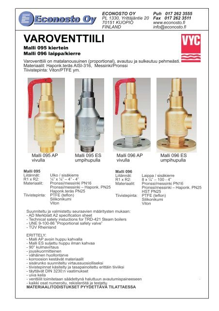 095-096 ,messinki, AISI-316.pdf - Econosto Oy