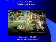 Complicanze e considerazioni etiche - ASL 13 Novara