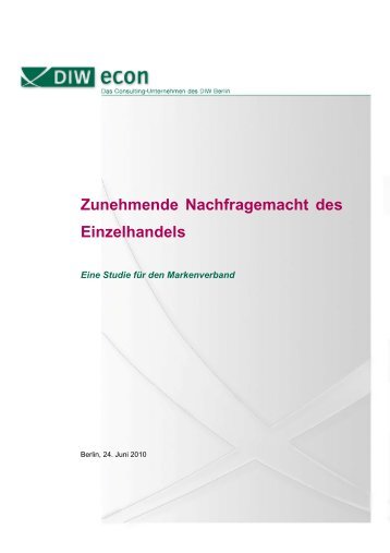 Studie (pdf | 916 KB) - DIW econ