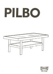 Ikea Table basse PILBO