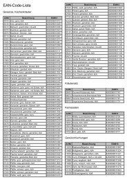 EAN-Code-Liste - wurdies.de