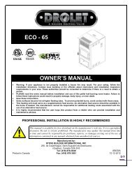 ECO - 65 OWNER'S MANUAL - Drolet