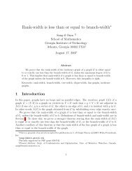 Rank-width is less than or equal to branch-width - CiteSeerX