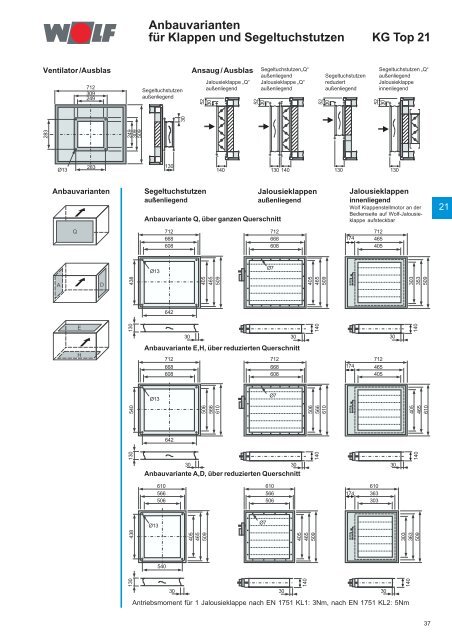 Klimageräte KG/KGW Top 21-1000