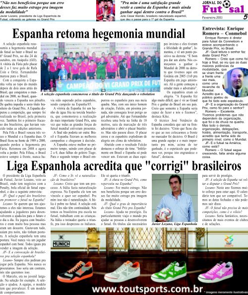 REGRAS - Jornal do Futsal