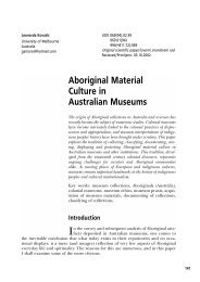 Aboriginal Material Culture in Australian Museums - EMZ