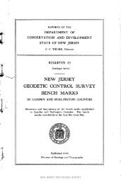 Bulletin 49, New Jersey Geodetic Control Survey Bench Marks in ...