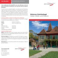 Flyer Bielersee Schnitzeljagd - Aare Seeland Mobil