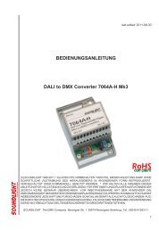 BEDIENUNGSANLEITUNG DALI to DMX Converter 7064A-H Mk3