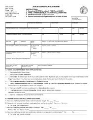 Juror Qualification Form