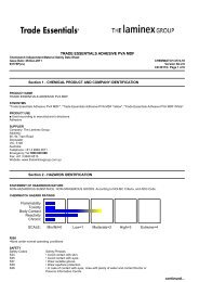 Trade Essentials Adhesive PVA MDF MSDS 4772-78 - The Laminex ...