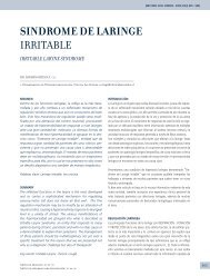 SINDROME DE LARINGE IRRITABLE - ClÃ­nica Las Condes