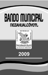 Bando Municipal NezahualcÃ³yotl - Orden JurÃ­dico Nacional