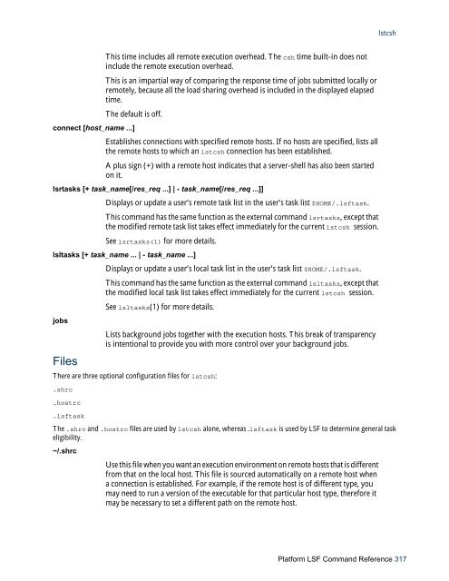 Platform LSF Command Reference - SAS