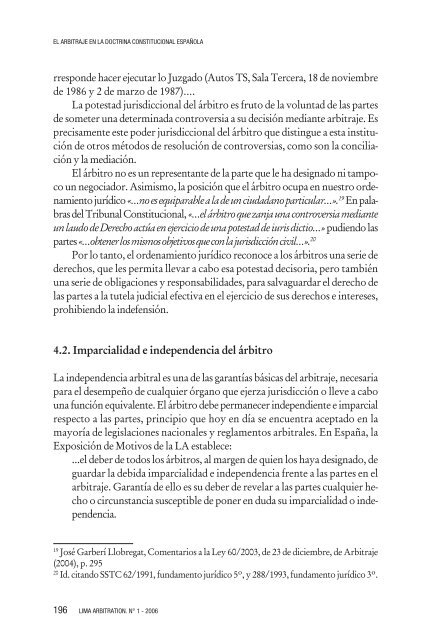 El Arbitraje en la Doctrina Constitucional Española - lima arbitration