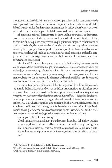 El Arbitraje en la Doctrina Constitucional Española - lima arbitration