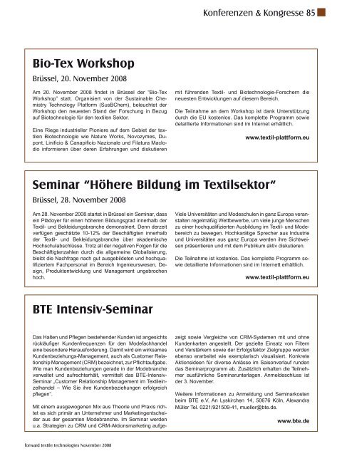 Der Textilveredler und Produzent von Trägergeweben und - WTFE