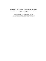 RUDOLF STEINER GESAMTAUSGABE VORTRÃGE