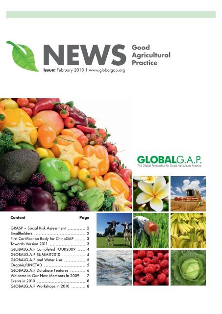 News Good Agricultural Practice - GlobalGAP