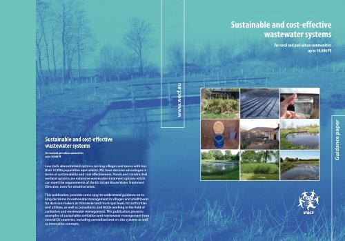 Sustainable and cost-effective wastewater systems for rural - wsscc