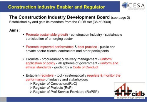 Procurement of Consulting Engineering Services - Cesa